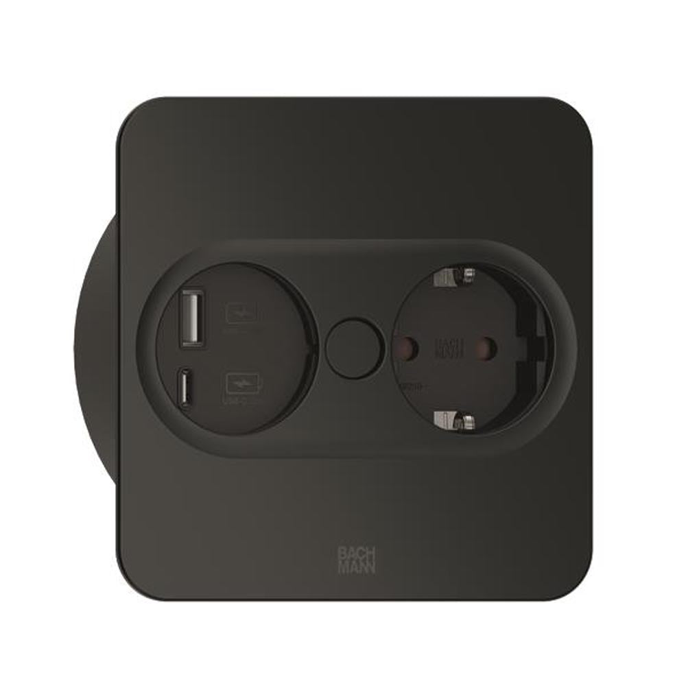 Bachmann Steckdosenleiste TWIST 2 - schwarz