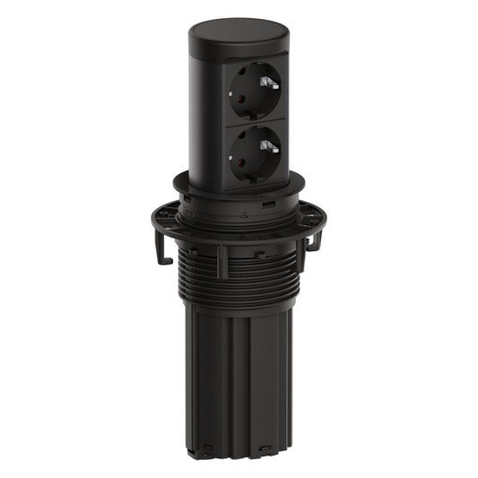 Bachmann Steckdoseneinheit ELEVATOR 2 in Schwarz - Jetzt vorbestellen ACHTUNG: Aktuell voraussichtliche Lieferzeit: 2 - 3 Wochen!