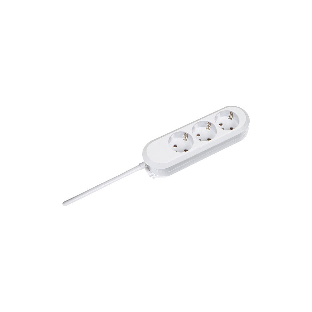 Bachmann SMART Steckdosenleiste 3-fach - 1,5m Kabel - Schwarz & Weiß