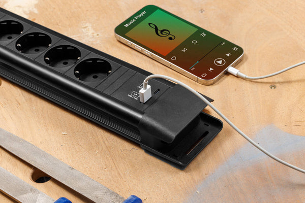 BACHMANN CONNECTUS schwarz mit USB Ladegerät