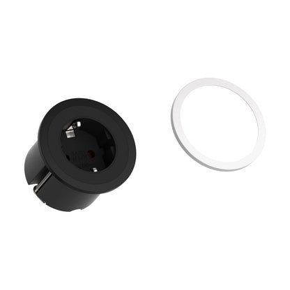 Bachmann PIX Einbausteckdose 1-fach – Schwarz (926.000)