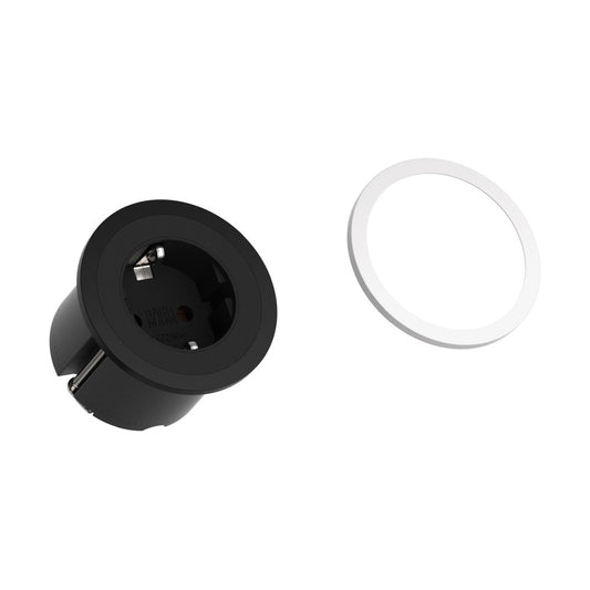 Bachmann PIX Einbausteckdose 1-fach – Schwarz (926.000)